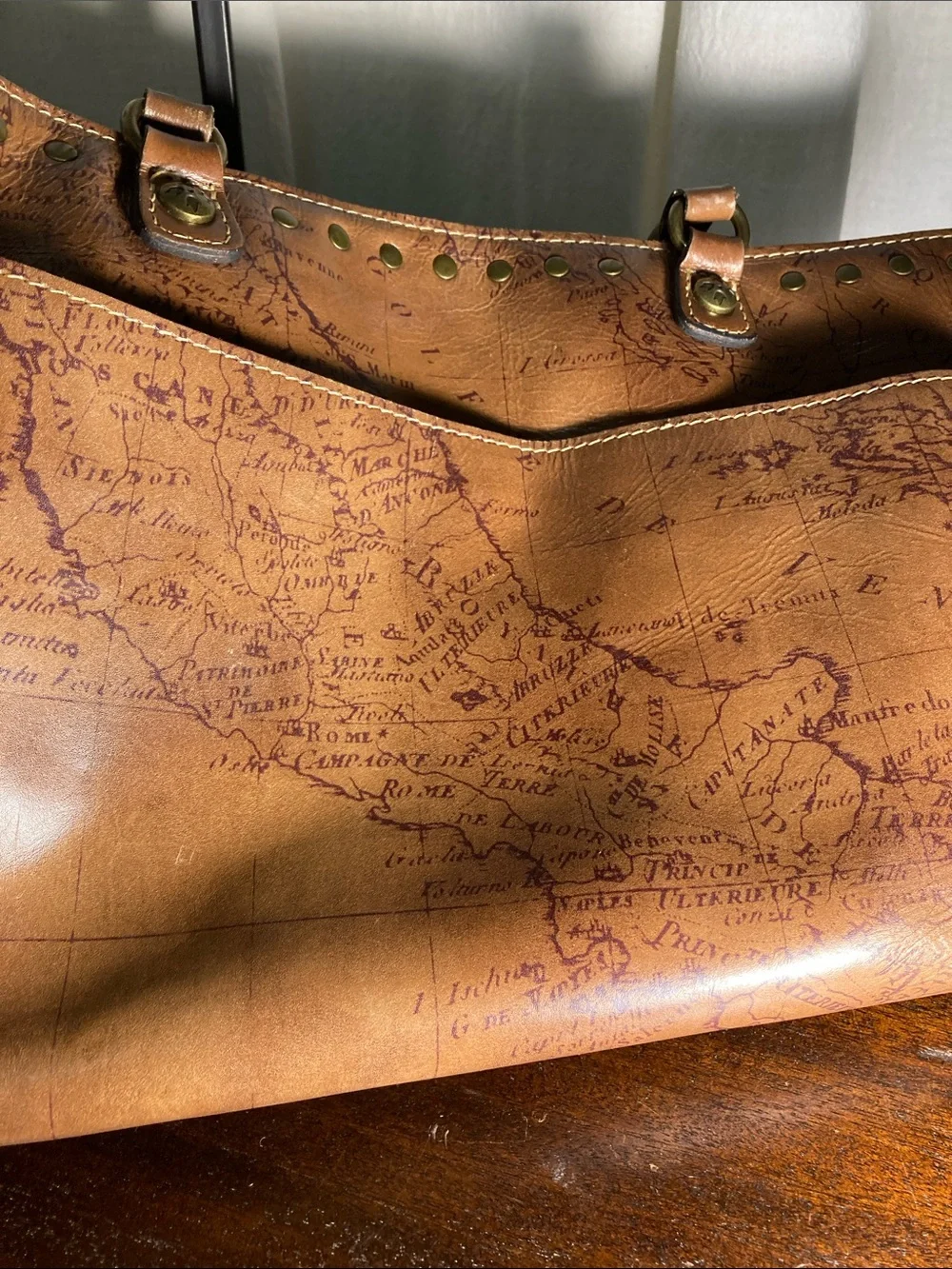 VNTG Patricia Nash Map Tote bag